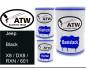 Preview: Jeep, Black, X8 / DX8 / RXN / 601: 500ml Lackdose + 500ml Klarlack + 250ml Härter - Set, von ATW Autoteile West.